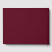 Moderne Minimalistische Bourgogne Gastenboek (Achterkant)