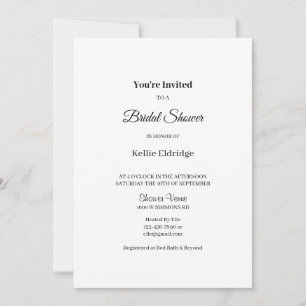 Moderne minimalistische bridal Shower-uitnodiging Kaart