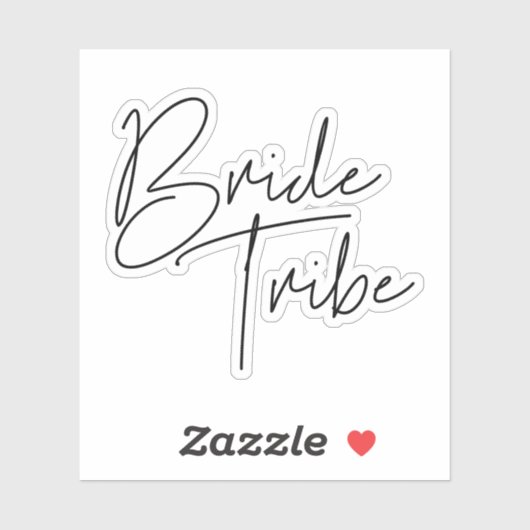 Moderne minimalistische bride Tribe Sticker (Vel)
