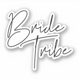 Moderne minimalistische bride Tribe Sticker