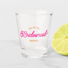 Moderne minimalistische bridesmaid-briddeglas