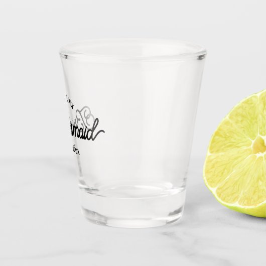 Moderne minimalistische bridesmaid-briddeglas shot glas (Rechts)