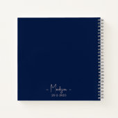 Moderne, minimalistische bridesmaid-ontwerpaanval notitieboek (Achterkant)