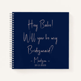 Moderne, minimalistische bridesmaid-ontwerpaanval notitieboek
