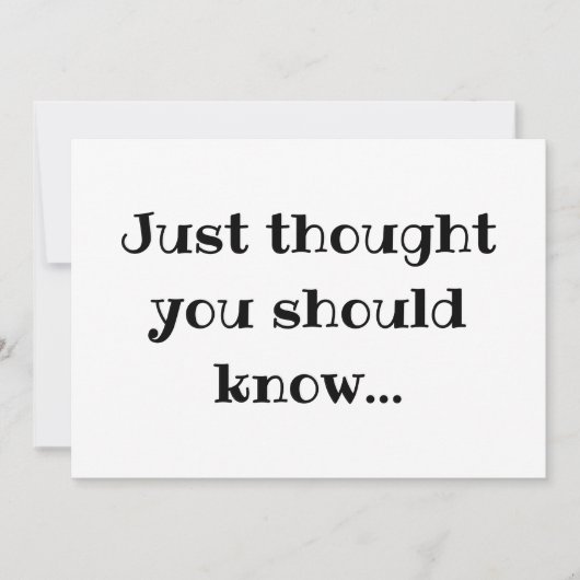 Moderne Minimalistische briefkaart voor zwangersch (Voorkant)