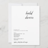 Moderne & minimalistische bruidsdouche uitnodiging (Voorkant)