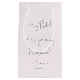 Moderne minimalistische bruidsmeisje-aanvaardingsb klein cadeauzakje