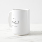 Moderne Minimalistische Bruidsmeisje Script Ontwer Koffiemok (Voorkant links)