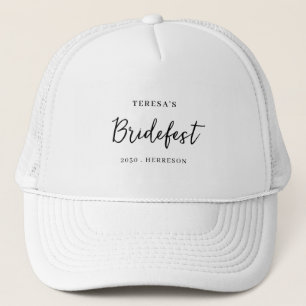 Moderne Minimalistische Bruidsmeisje Script Ontwer Trucker Pet