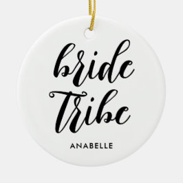 Moderne Minimalistische Bruidsmeisjes Uitje Keramisch Ornament