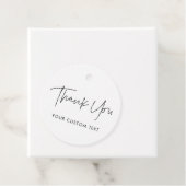 Moderne, minimalistische bruiloft bedankjes labels (In situ)