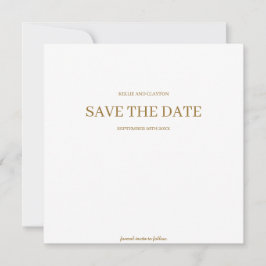 Moderne minimalistische bruiloft bespaart de datum save the date