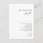 Moderne minimalistische bruiloft die goed wenst Ka Informatiekaartje (Voorkant)