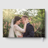 Moderne minimalistische bruiloft Folie gastenboek (Achterkant)