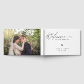 Moderne minimalistische bruiloft Folie gastenboek (Volledig)