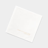 Moderne minimalistische bruiloft folie servetten (Links)