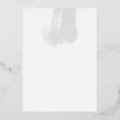 Moderne Minimalistische Bruiloft Folie Uitnodiging (Achterkant)