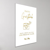 Moderne minimalistische bruiloft foto Gastenboek t (Laagn)