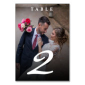 Moderne minimalistische bruiloft foto kaart (Achterkant)