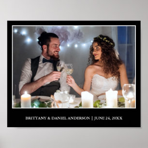 Moderne, minimalistische bruiloft foto - Pick Colo Poster