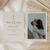 Moderne minimalistische bruiloft foto save the date