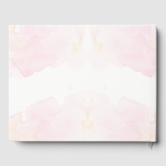 Moderne minimalistische bruiloft gastenboek (Achterkant)