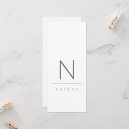 Moderne, minimalistische bruiloft-gastkaart kaart