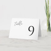 Moderne minimalistische bruiloft gevouwen tafel nu kaart (Voorkant)