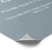 Moderne minimalistische bruiloft grazende tafel te poster (Hoek)