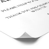 Moderne minimalistische bruiloft grazende tafel te poster (Hoek)