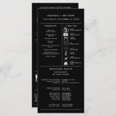 Moderne minimalistische bruiloft infographic progr (Voorkant / Achterkant)