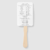 Moderne minimalistische bruiloft infographic progr handwaaier (Voorkant)