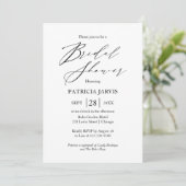 Moderne Minimalistische Bruiloft Invitatie Kaart (Staand voorkant)