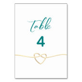 Moderne minimalistische bruiloft kaart (Voorkant)