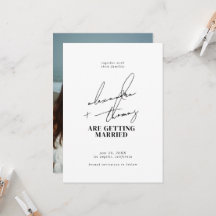 Moderne minimalistische bruiloft