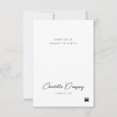 Moderne minimalistische bruiloft kaart (Voorkant)