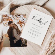 Moderne minimalistische bruiloft