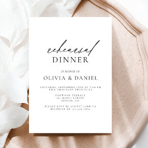 Moderne minimalistische bruiloft kaart