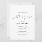 Moderne minimalistische bruiloft kaart (Voorkant)