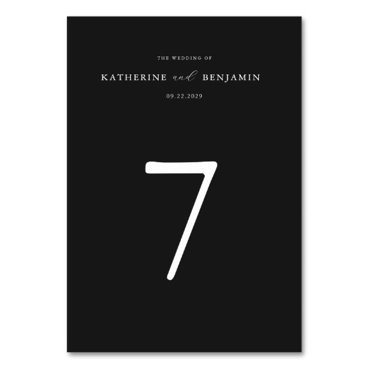 Moderne minimalistische bruiloft kaart (Voorkant)