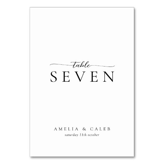 Moderne minimalistische bruiloft kaart (Voorkant)