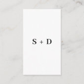 Moderne minimalistische bruiloft legt de liefde QR Informatiekaartje (Achterkant)