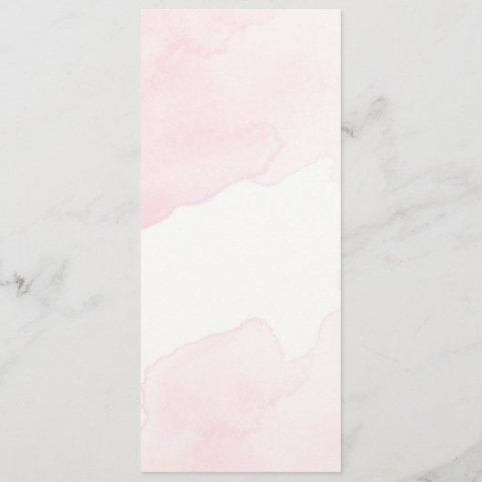 Moderne minimalistische bruiloft menu (Achterkant)