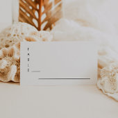 Moderne minimalistische bruiloft plaatskaartje