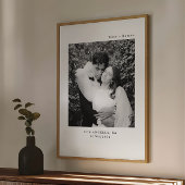 Moderne Minimalistische Bruiloft Poster