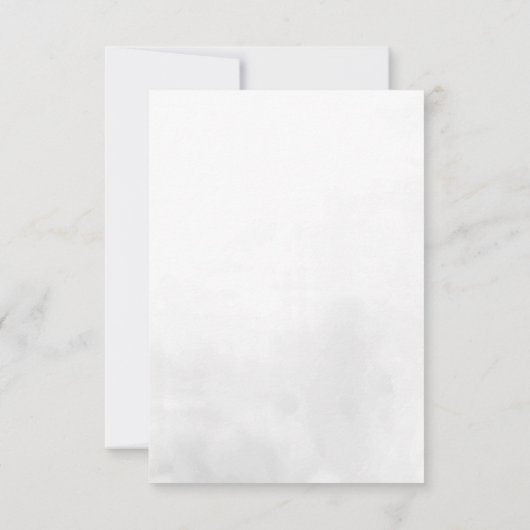 Moderne minimalistische bruiloft RSVP | 70s Typogr Aankondiging (Achterkant)