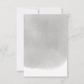 Moderne minimalistische bruiloft save the date (Achterkant)