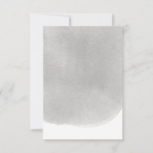 Moderne minimalistische bruiloft save the date (Achterkant)