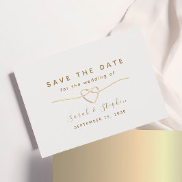 Moderne minimalistische bruiloft save the date