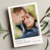 Moderne minimalistische bruiloft save-the-date fot save the date